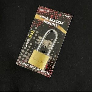 Heavy Duty inLock Long Shackle Padlock Steel Shackle 40 mm 1 9/16" Lock